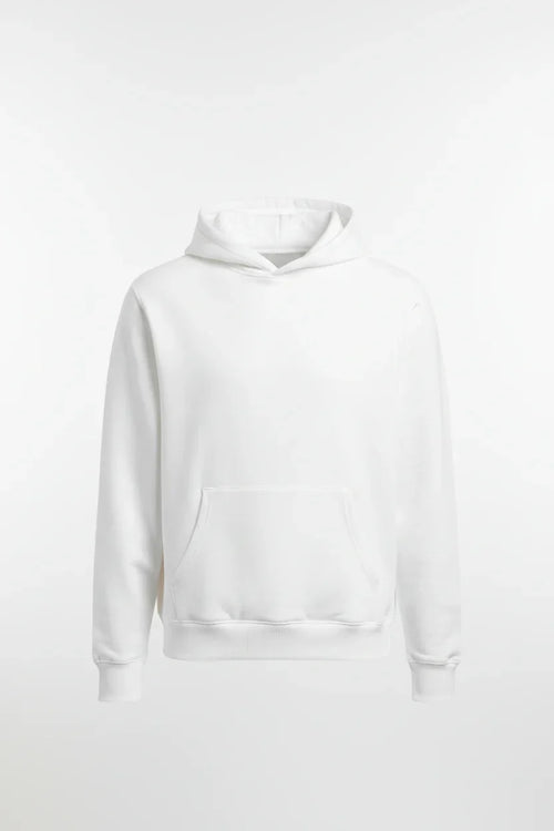 All white blank hoodie mockup